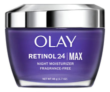 Cargar imagen en el visor de la galería, Olay Retinol 24 MAX Crema Hidratante Facial de Noche | Antiarrugas | Sin Fragancia | No Grasa
