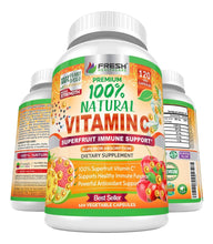 Cargar imagen en el visor de la galería, Vitamina C Natural 100% | Escaramujo + Acerola + Camu Camu | 500mg + Bioflavonoides + BioPerina | 120 Cápsulas
