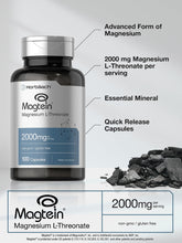 Cargar imagen en el visor de la galería, Magtein L-Treonato de Magnesio 2000 mg | 100 Cápsulas | Horbäach
