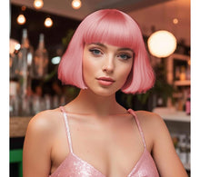 Cargar imagen en el visor de la galería, Liuliubty Pelucas De Cabello Corto Estilo Bob Lacio Con

