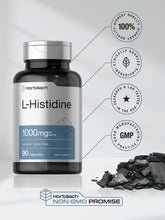Cargar imagen en el visor de la galería, Horbäach L-histidina 1000 Mg 90 Cápsulas   Sin Omg Y Sin
