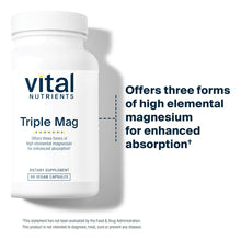 Cargar imagen en el visor de la galería, Vital Nutrients Triple Mag 0.009 Oz 90 Cápsulas 1 1
