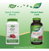 Cargar imagen en el visor de la galería, Nature's Way Raíz de Remolacha 320 Cápsulas | Antioxidante Plant-Based | Neutraliza Radicales Libres | Vegano Sin Gluten Sin Soja

