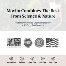 Cargar imagen en el visor de la galería, Movita Beauty Cabello Piel Uñas 30 Tabletas | Orgánico Fermentado | Vegano Sin Gluten
