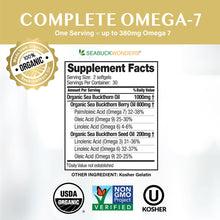 Cargar imagen en el visor de la galería, Seabuckwonders Mezcla De Aceite De Espino Amarillo Omega-7
