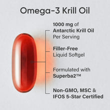 Cargar imagen en el visor de la galería, Aceite De Krill Antártico Doble Fuerza 0.035 Oz Con

