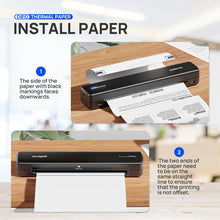 Cargar imagen en el visor de la galería, Polono D810 Papel Para Impresora Térmica De 8.5 X 11

