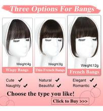 Cargar imagen en el visor de la galería, Berracy Flequillo Con Clip Extensiones De Cabello Humano 100
