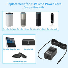 Cargar imagen en el visor de la galería, Reemplazo De 21 W Para Cargador Echo Alexa Compatible Con
