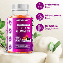 Cargar imagen en el visor de la galería, Vitamatic Gomitas Fibra Prebiótica FOS 7g Pack x2 | 120 Gomitas | Digestión
