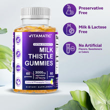 Cargar imagen en el visor de la galería, Vitamatic Gomitas Cardo Mariano 3000 mg | 80% Silimarina | Desintox Hepática
