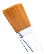 Cargar imagen en el visor de la galería, Mudder Set 5 Brochas Cosméticas | Mango Plateado | Máscara Facial + Ojos + Base | Cerdas Sintéticas Suaves | Portables
