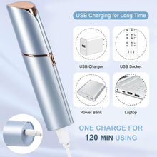 Cargar imagen en el visor de la galería, Depiladora Facial Eléctrica para Mujer Sin Dolor Recargable USB – Removedor de Vello para Rostro, Labios y Barbilla
