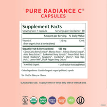 Cargar imagen en el visor de la galería, Pure Synergy Pure Radiance C | Vitamina C 100% Natural Wholefood | 90 Cápsulas
