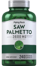 Cargar imagen en el visor de la galería, Piping Rock Saw Palmetto Extract 3600mg   240 Cápsulas   Saw
