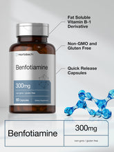 Cargar imagen en el visor de la galería, Horbäach Benfotiamina 300 mg | 60 Cápsulas | Vitamina B1
