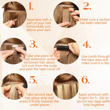 Cargar imagen en el visor de la galería, Full Shine Extensiones Cabello Humano Cinta 24" | Balayage x20
