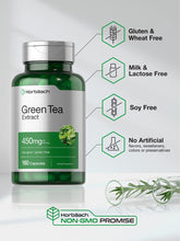 Cargar imagen en el visor de la galería, Horbäach Cápsulas De Extracto De Té Verde De 450 Mg   180
