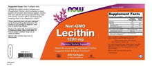 Cargar imagen en el visor de la galería, Girasol Lecitina Now Foods Sin Ogm 0.04 Onzas Cápsulas
