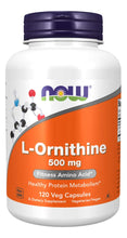 Cargar imagen en el visor de la galería, Now Suplementos L-ornitina Clorhidrato De L-ornitina 500 Mg
