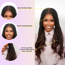 Cargar imagen en el visor de la galería, Wow Braids Peluca Rizada Francesa Trenzada Sin Nudos Con
