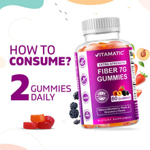 Cargar imagen en el visor de la galería, Vitamatic Gomitas Fibra Prebiótica FOS 7g Pack x2 | 120 Gomitas | Digestión
