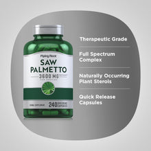 Cargar imagen en el visor de la galería, Piping Rock Saw Palmetto Extract 3600mg   240 Cápsulas   Saw
