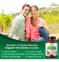 Cargar imagen en el visor de la galería, Zazzee Usda Organic Tart Cherry 10:1 Extracto 10:1 3000 Mg

