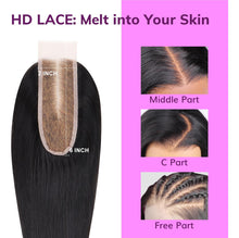 Cargar imagen en el visor de la galería, Idn Beauty Skinlike Real Hd 2x6 Cierre De Encaje De Cabello
