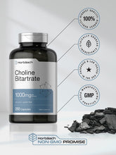 Cargar imagen en el visor de la galería, Horbaach Colina Bitartrato 1000 mg | 250 Cápsulas | Suministro Extendido
