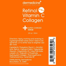 Cargar imagen en el visor de la galería, Sérum Retinol + Vitamina C + Colágeno | Antienvejecimiento Grado Farmacéutico
