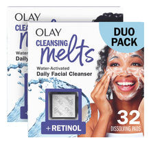 Cargar imagen en el visor de la galería, Olay Cleansing Melts + Retinol Face Cleanser 64 Unidades En
