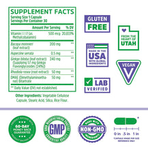 Cargar imagen en el visor de la galería, Zhou Neuro Peak Brain Support Supplement   Memory Focus &amp;
