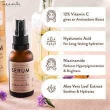 Cargar imagen en el visor de la galería, Neemli Naturals Sérum Ácido Hialurónico + Vitamina C | Gel Hidratante Ligero | 30ml
