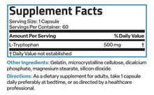 Cargar imagen en el visor de la galería, Bronson L-tryptophan 500 Mg High Potency Essential Amino

