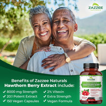 Cargar imagen en el visor de la galería, Zazzee Extracto De Baya De Espino Extra Fuerte 20:1 8000 Mg
