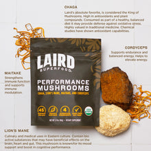 Cargar imagen en el visor de la galería, Laird Superfood Mezcla De Hongos De Rendimiento Orgánico Con
