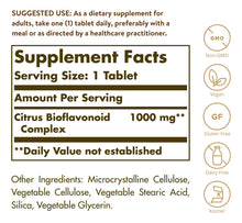 Cargar imagen en el visor de la galería, Solgar Complejo Bioflavonoide Cítrico De 1000 Mg 250
