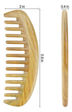 Cargar imagen en el visor de la galería, Onedor Peines De Pelo De Sándalo Verde 100% Natural Hechos A
