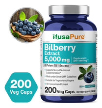 Cargar imagen en el visor de la galería, Nusapure Extracto De Arándano 5000 Mg 200 Cápsulas
