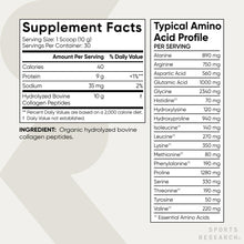 Cargar imagen en el visor de la galería, Sports Research ® Péptidos De Colágeno Orgánico Polvo De
