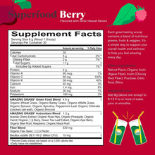 Cargar imagen en el visor de la galería, Amazing Grass Green Superfood Bayas Verdes | Orgánico CCOF | Probióticos | Digestión + Inmunidad + Energía
