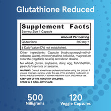 Cargar imagen en el visor de la galería, Cápsulas Antioxidantes Jarrow Formulas Glutathione Reduced
