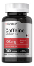 Cargar imagen en el visor de la galería, Horbäach Píldoras De Cafeína De 200 Mg   Con Té Verde   200
