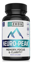 Cargar imagen en el visor de la galería, Zhou Neuro Peak Brain Support Supplement   Memory Focus &amp;
