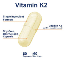 Cargar imagen en el visor de la galería, Carlson Vitamina K2 MK-4 5mg | Huesos Fuertes + Salud Cardiovascular | Sin Soja | Probado por FDA | 180 Cápsulas
