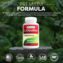 Cargar imagen en el visor de la galería, Best Naturals L-citrulina 2000 Mg/porción Sin Omg Sin Gluten
