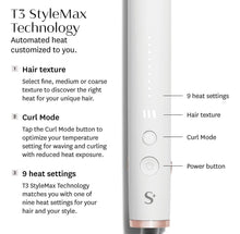 Cargar imagen en el visor de la galería, T3 Singlepass Stylemax Plancha Plana De Cerámica Profesional
