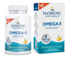 Cargar imagen en el visor de la galería, Omega-3 690 mg EPA+DHA | 90 Geles Suaves | Sabor Limón | Nordic Naturals
