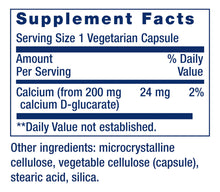 Cargar imagen en el visor de la galería, Life Extension D-glucarato De Calcio 200 Mg Apoya La
